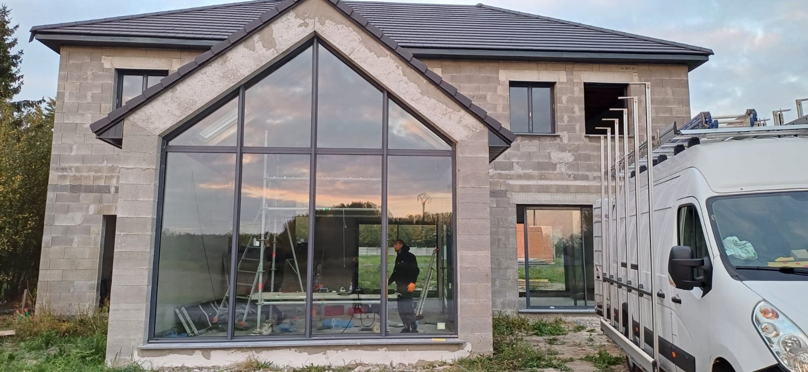 Camion intervention vitrier Paris